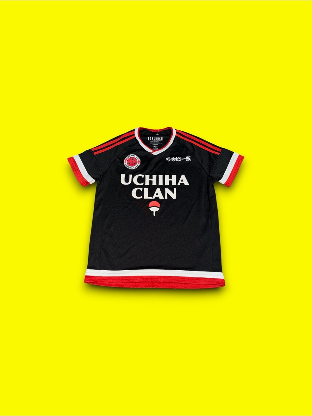 Naruto Itachi Uchiha Clan Soccer Jersey Shirt Men’s Large Boxlunch Exclusive
